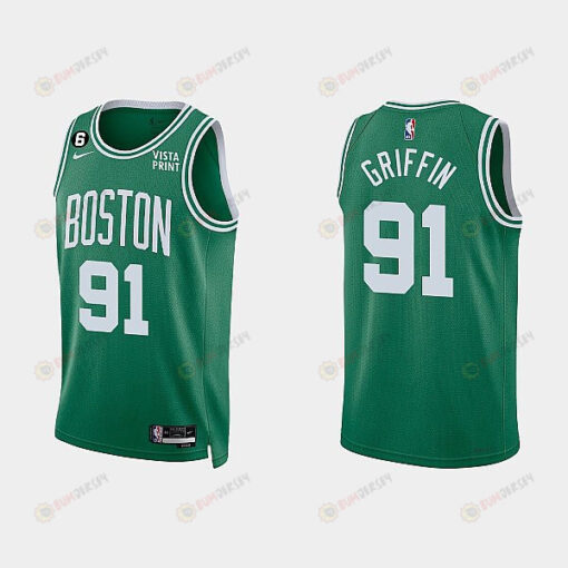 Boston Celtics 91 Blake Griffin 2022-23 Icon Edition Kelly Green Men Jersey