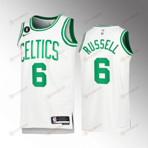 Boston Celtics Bill Russell 6 2022-23 Association Edition White Jersey Honor Russell