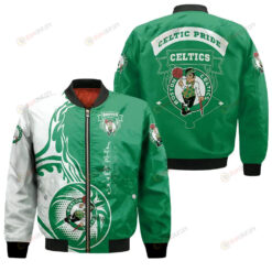 Boston Celtics Bomber Jacket 3D Printed Basketball Celtic Pride