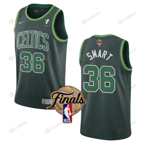 Boston Celtics Celtics Marcus Smart 36 Final 2022 Men Jersey Earned Green