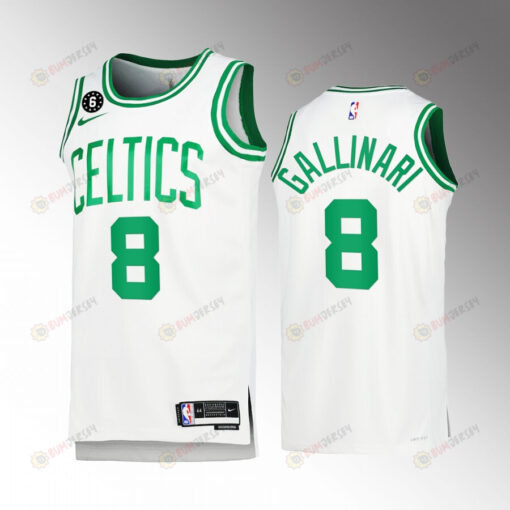Boston Celtics Danilo Gallinari 8 2022-23 Association Edition White Jersey Honor Russell
