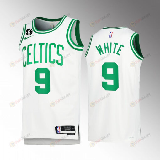 Boston Celtics Derrick White 9 2022-23 Association Edition White Jersey Honor Russell