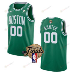 Boston Celtics Enes Kanter 00 Final 2022 Men Jersey Icon Edition Green