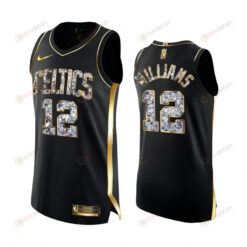 Boston Celtics Grant Williams Black Diamond Edition Jersey 2022 Playoffs 12