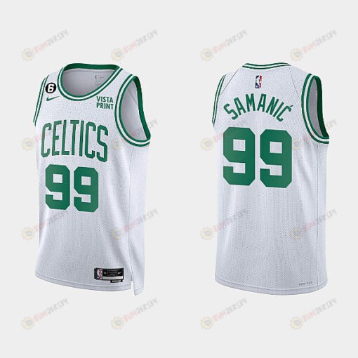 Boston Celtics Luka Samanic 99 2022-23 Association Edition White Men Jersey Swingman