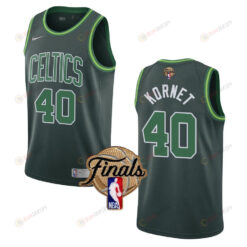Boston Celtics Luke Kornet 40 Swingman Final 2022 Men Jersey Earned Green