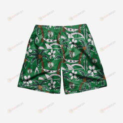 Boston Celtics Tropical Hawaiian Men Shorts Swim Trunks - Print Shorts