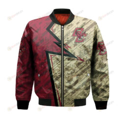Boston College Eagles Bomber Jacket 3D Printed Abstract Pattern Sport