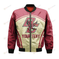 Boston College Eagles Bomber Jacket 3D Printed Curve Style Sport