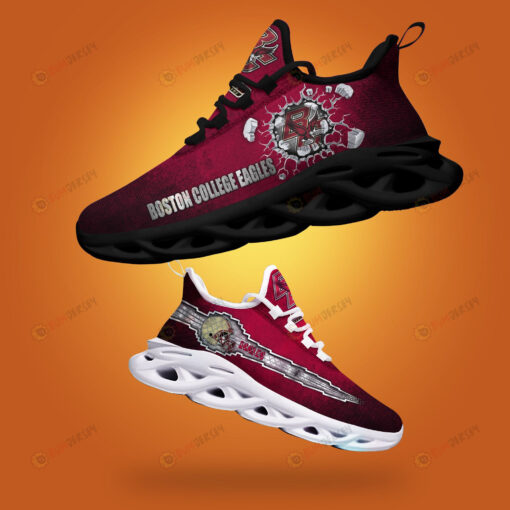 Boston College Eagles Logo Broken Pattern 3D Max Soul Sneaker Shoes