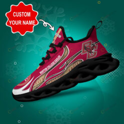 Boston College Eagles Logo Pattern Custom Name 3D Max Soul Sneaker Shoes