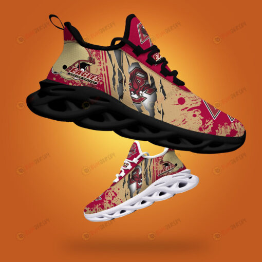 Boston College Eagles Logo Torn And Splatter Pattern 3D Max Soul Sneaker Shoes