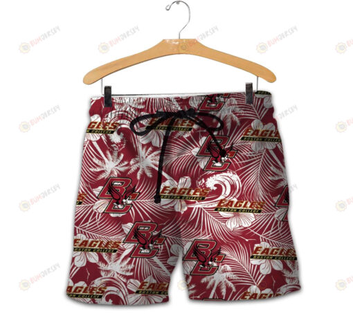 Boston College Eagles Men Shorts Tropical Seamless