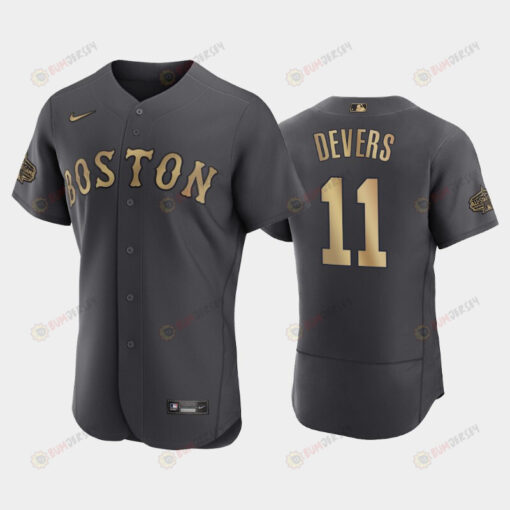 Boston Red Sox 11 Rafael Devers 2022-23 All-Star Game Charcoal Jersey