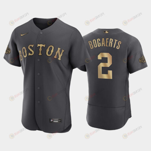 Boston Red Sox 2 Xander Bogaerts 2022-23 All-Star Game Charcoal Jersey
