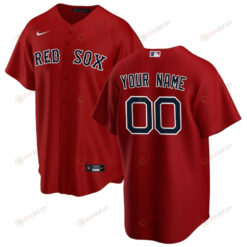 Boston Red Sox Alternate Custom Men Jersey - Red