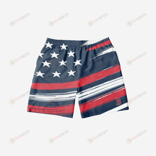 Boston Red Sox Americana Hawaiian Men Shorts Swim Trunks - Print Shorts