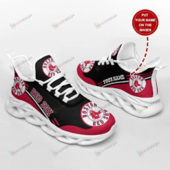 Boston Red Sox Custom Name 3D Max Soul Sneaker Shoes