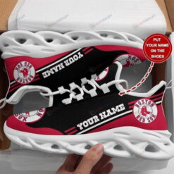 Boston Red Sox Logo Custom Name 3D Max Soul Sneaker Shoes