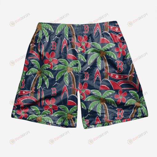 Boston Red Sox Tropical Hawaiian Men Shorts Swim Trunks - Print Shorts