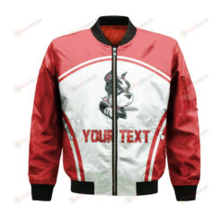 Boston University Terriers Bomber Jacket 3D Printed Curve Style Sport