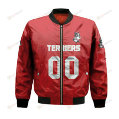 Boston University Terriers Bomber Jacket 3D Printed Team Logo Custom Text And Number