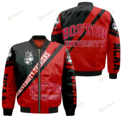 Boston University Terriers Logo Bomber Jacket 3D Printed Cross Style