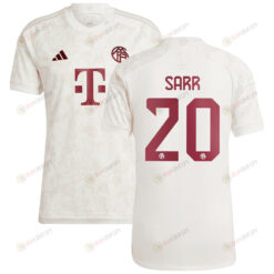 Bouna Sarr 20 Bayern Munich 2023/24 Third Men Jersey - White