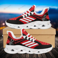 Bournemouth Logo Pattern 3D Max Soul Sneaker Shoes In Red And Black