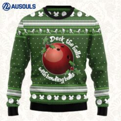Bowling Ball Christmas Ugly Sweaters For Men Women Unisex