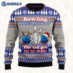 Bowling Merry Christmas Ugly Sweaters For Men Women Unisex