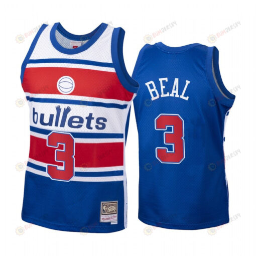 Bradley Beal 3 Washington Wizards Blue Hardwood Classics Jersey