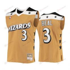 Bradley Beal 3 Washington Wizards Rare Vintage Gold Jersey HWC Stars