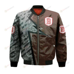 Bradley Braves Bomber Jacket 3D Printed Abstract Pattern Sport