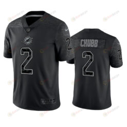 Bradley Chubb 2 Miami Dolphins Black Reflective Limited Jersey - Men