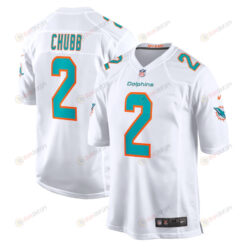 Bradley Chubb 2 Miami Dolphins Game Player Jersey - White