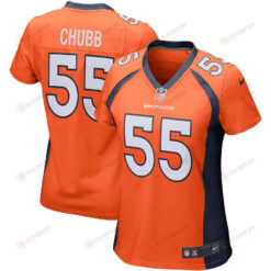 Bradley Chubb 55 Denver Broncos Women's Game Jersey - Orange