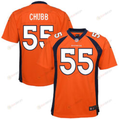 Bradley Chubb 55 Denver Broncos Youth Jersey - Orange