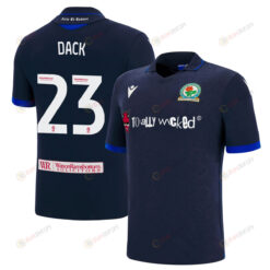 Bradley Dack 23 Blackburn Rovers 2022-23 Away Jersey - Navy