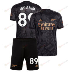 Bradley Ibrahim 89 Arsenal Away Kit 2022 - 2023 Men Jersey - Black