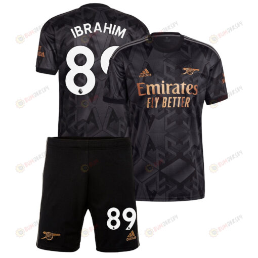 Bradley Ibrahim 89 Arsenal Away Kit 2022 - 2023 Men Jersey - Black
