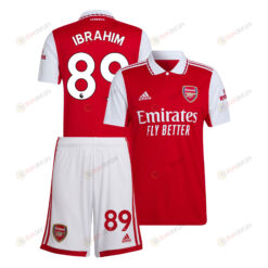 Bradley Ibrahim 89 Arsenal Home Kit 2022-23 Men Jersey - Red