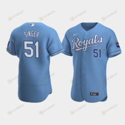 Brady Singer 51 Kansas City Royals Light Blue Alternate Jersey Jersey