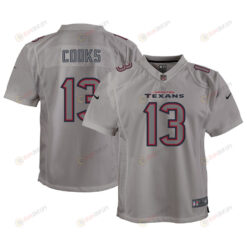Brandin Cooks 13 Houston Texans Youth Atmosphere Game Jersey - Gray