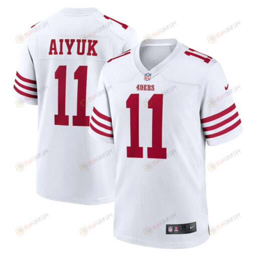 Brandon Aiyuk 11 San Francisco 49ers Player Game Jersey - White