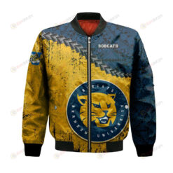 Brandon Bobcats Bomber Jacket 3D Printed Grunge Polynesian Tattoo