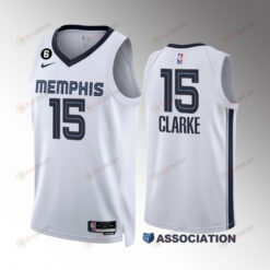 Brandon Clarke 15 Memphis Grizzlies 2022-23 Association Edition White Jersey