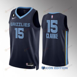 Brandon Clarke 15 Memphis Grizzlies Navy Jersey 2022-23 Icon Edition Swingman