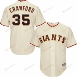 Brandon Crawford San Francisco Giants Cool Base Player Jersey - Tan