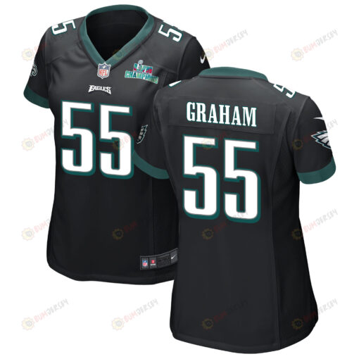 Brandon Graham 55 Philadelphia Eagles Super Bowl LVII Champions WoMen's Jersey - Black